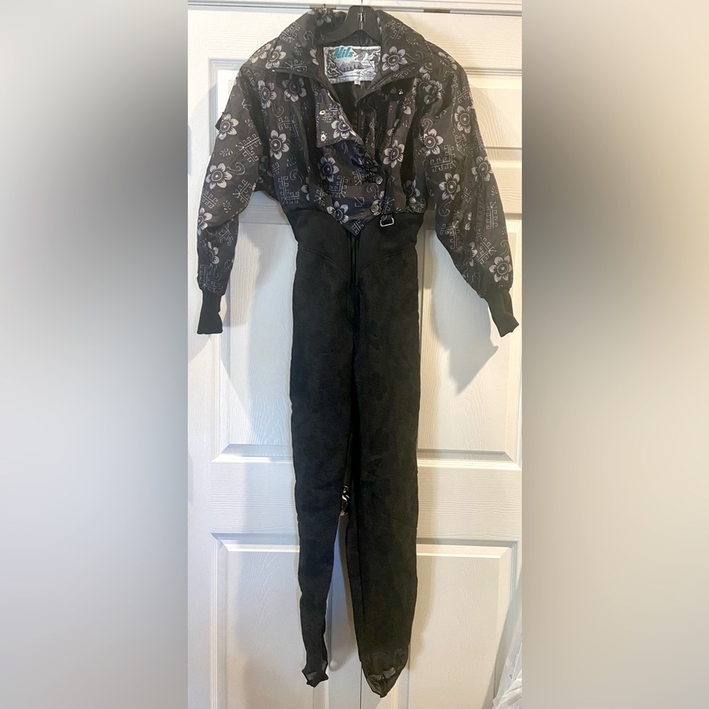 Womens Nils Ski Suit Snowsuit One piece Snow Bib Vintage Size 8